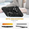 thumbnail image 6 of For iPhone 16 Plus Case Rugged, With Grip Ring Holder Rotating Kickstand Easy to Hand Compatile with Car Mount Anti-Scratch Heavy Duty Protective Phone Case for Apple iPhone 16 Plus, Black, 6 of 8