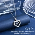 thumbnail image 3 of Gifts for Daughter Sister Girlfriend Granddaughter Niece, Infinity Heart Necklace Present on Christmas Birthday Mothers Day Valentines Day Graduation Back to School Easter Stocking Stuffers, 3 of 6