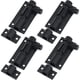 thumbnail image 1 of Cerradura de perno de barril negro, pestillo de perno deslizante de aleación de aluminio, cerradura de pestillo de puerta de 2 pulgadas, cerradura deslizante de seguridad con tornillos, paqu, 1 of 5