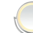 thumbnail image 2 of Conair Polished Chrome Touch Control Lighted Makeup Mirror, 2 of 4