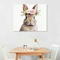 thumbnail image 3 of COMIO  Minimalist Bunny Rabbit Nursery Wall Canvas Painting Print and Poster Wall Pictures for Living Room Kids Room Decor, 3 of 5