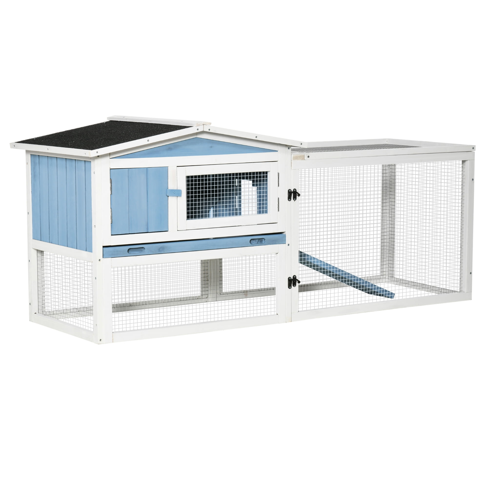 plastic rabbit hutch with run