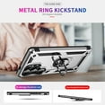 thumbnail image 2 of Decase Compatible with Samsung Galaxy S25 Edge 2025 Case+1-Pack Tempered Screen Protector,Military Grade Drop Protection Cover with 360° Rotating Kickstand,Heavy Duty Shockproof Phone Case,Silver, 2 of 7