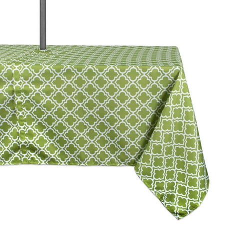 

Green Lattice Outdoor Tablecloth With Zipper 60x84