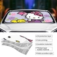 thumbnail image 3 of Hello Kitty Car Windshield Sunshades, Front Windshield Sun Shade, Hardened Sun Visor Shield Cover, Foldable Reflector For Car Truck Suv, Keeps Your Vehicle Cool, 3 of 8