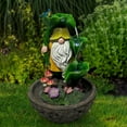 thumbnail image 2 of Angelo Décor fontaine gnome saupoudrée d'été, 2 of 5