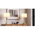 thumbnail image 3 of Maxax 26" Gold Table Lamps Set of 2 , Modern 3-Way Dimmable Bedside Lamps for Living Room, Bedroom, Nightstand, End Table, Office, 3 of 6
