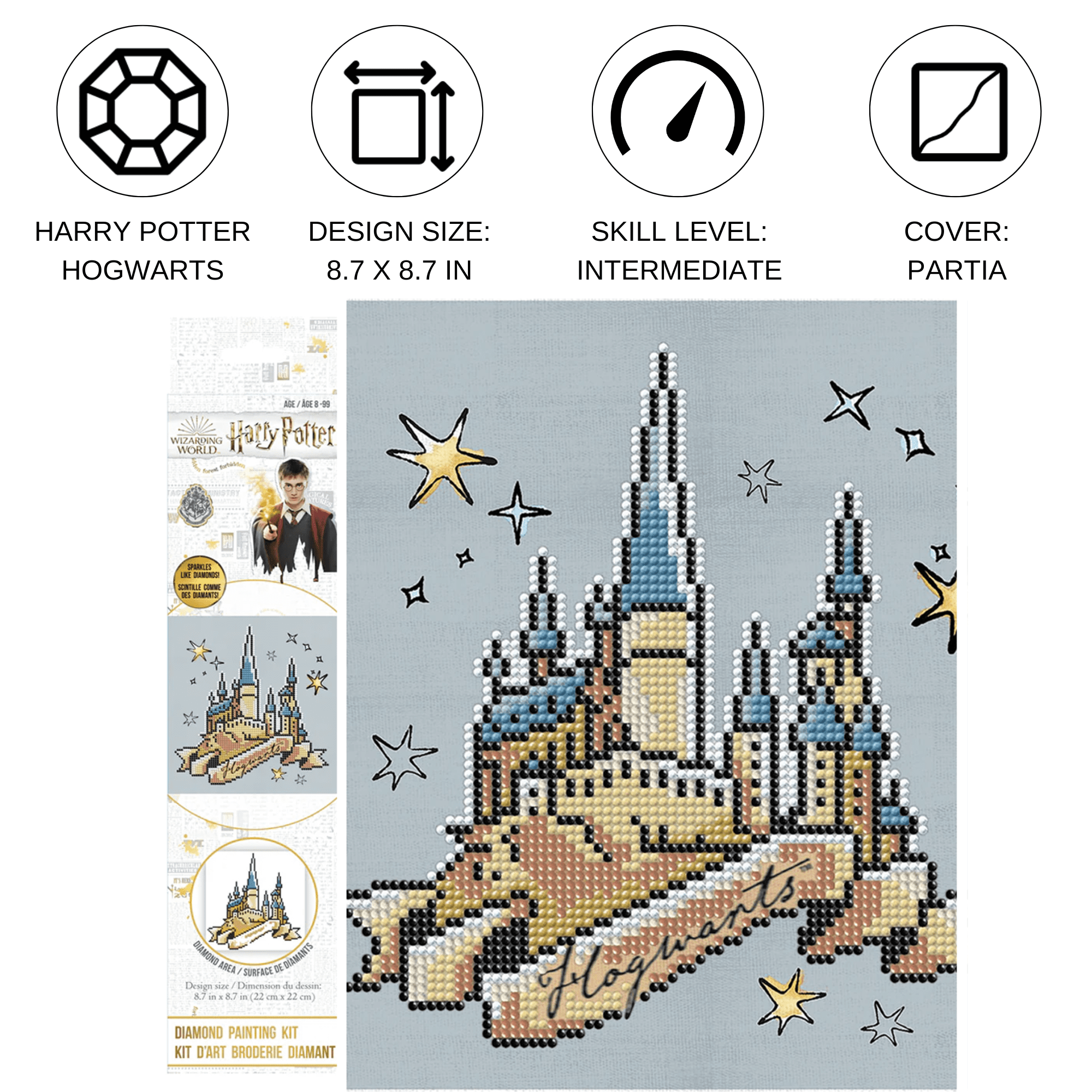 Diamond Dotz Harry Potter Hogwarts Diamond Painting Artwork Kit