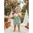thumbnail image 2 of Newborn Baby Girl Summer Clothes Short Sleeve Bubble Romper Bow Shorts Jumpsuit Infant Outfit 1-18M, 2 of 9