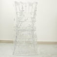 thumbnail image 2 of Efavormart White Organza Floral Sequin Embroidered Wedding Chiavari Slipcover, Wedding Chair Back Lace Cover, 2 of 10