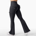 thumbnail image 2 of Dwellite Women Leggings with Pockets Workout Leggings Waist Butt Lifting Gym Yoga Pants Black S, 2 of 4