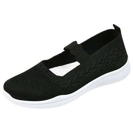

KBKYBUYZ Cloth Shoes for Women New Mesh Breathable Comfortable Soft Bottom Non-Slip Flats Women Shoes Clearance