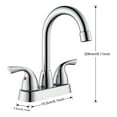 thumbnail image 6 of Vanity Krafters Modern Home Decorative 4 in. Double Handle Centerset Double Handle Bathroom Faucet with Drain Kit, 6 of 7