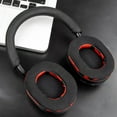 thumbnail image 5 of SOULWIT Cooling-Gel Replacement Earpads for Sony WH-1000XM5 (WH1000XM5) Noise Canceling Headphones, Ear Pads Cushions with High-Density Noise Isolation Foam, Added Thickness - Red Storm, 5 of 6