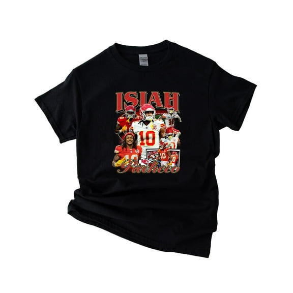 Vintage 90s Graphic Style The Isiah Pacheco Retro Football Unisex T-Shirt, up to 5XL
