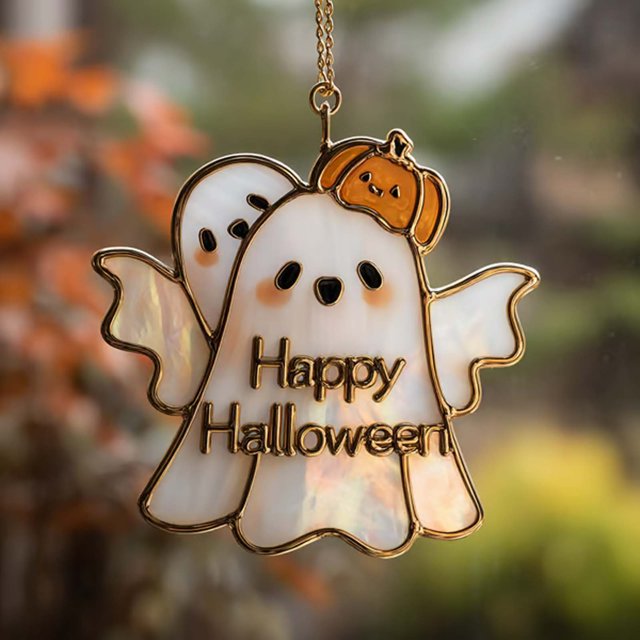 Decoraciones de Halloween, adornos de Halloween, regalos de Halloween, adorno colgante de arte espeluznante de Halloween, el colgante
