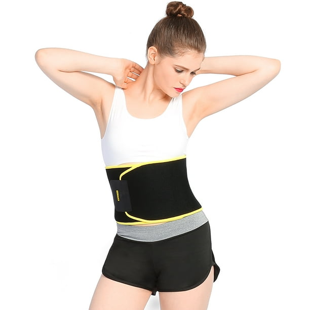 Fdit Female Style Yellow Edge Weight Loss Belt,Yoga Slim Fit Waist Belt  Trimmer Exercise Weight Loss,Slimming belt
