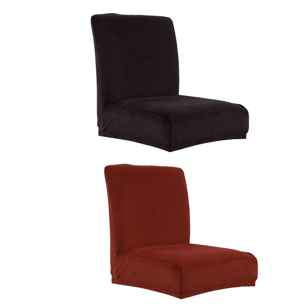 2pcs Stretch Chair Covers, Velvet Dining Chair Slip Covers For Dining