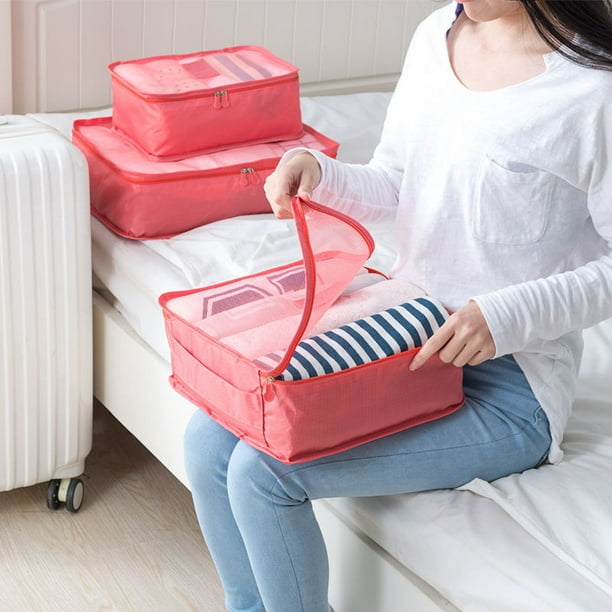 6Pcs/Set Travel Bag Suitcase Underwear Shoes Storage Bag Waterproof Clothes  Packing Bag Luggage Organizer Travel Organizer 