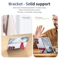 thumbnail image 5 of Allytechgroup Clear Case for Samsung Galaxy Z Fold 7, with Build in Screen Protector Anti-Scratch Full Body Shockproof Not-Yellowing Kickstand Phone Case Cover for Galaxy Z Fold 7, Red, 5 of 12