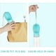 thumbnail image 4 of Una botella de agua para perros, dispensador de agua portátil a prueba de fugas para perros, dispensador de agua antibacteriano para mascotas de 550 ml, vaso para beber para viajes al aire libre para perros, gatos y mascotas (azul) Rojo Verde, 4 of 5