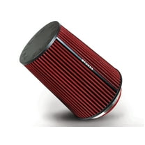 Rtunes Racing RED 4" 102 mm Inlet Truck Cold Air Intake Cone Replacement Performance Washable Clamp-On Dry Air Filter