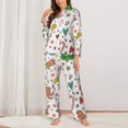 thumbnail image 2 of Balery Winter Christmas And New Year Deer Conjunto de Pijama con Estampado para Mujer, Conjunto de Dos Piezas con Manga Larga, Ropa de Dormir Suave con Bolsillos, Pijamas Cómodos-XX-Large, 2 of 7