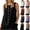 White, variant on Womens Cotton Linen Vest Sleeveless Button Down Round Neck Tank Tops Solid Color Casual Cardigan White