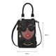 thumbnail image 4 of Bolsa De Hombro Bolso Novedad Lady Face Crossbody de hombro de cuero para mujer Messenger Satchel, 4 of 6
