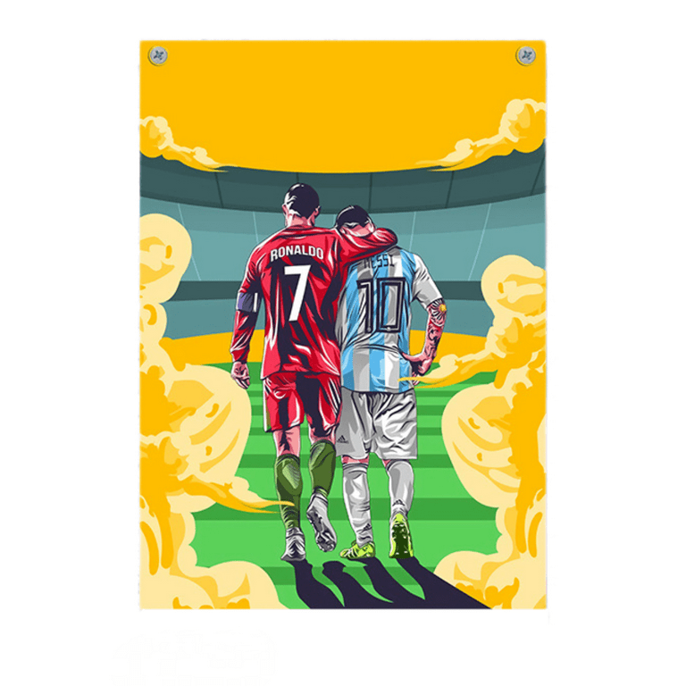 Cristiano Ronaldo and Lionel Messi Poster The Great Football Star