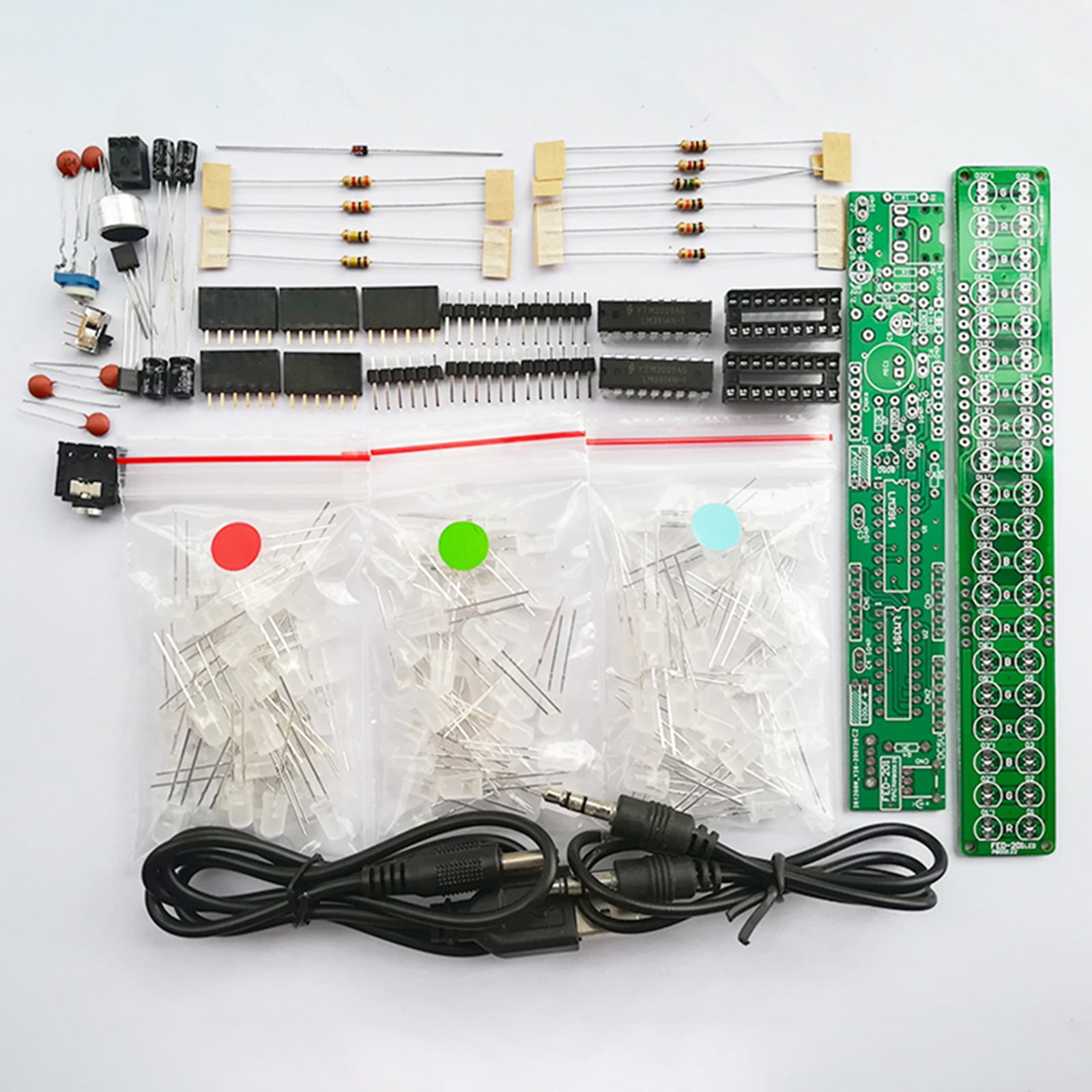 Buy LM3914 40 LED Sound Audio Spectrum Analyzer Level Indicator Kit DC