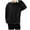 Black, variant on Men's Colorblock Hoodie Solid Color Hooded Sweatshirt L