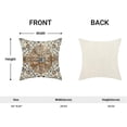 thumbnail image 4 of Boho Pillow Covers 20x20, Burnt Orange and Blue Ethnic Design Outdoor Decorative Throw Pillows for Couch, Carpet Pattern Decor Cushion Cover 2 Pcs Farmhouse Linen Pillowcase for Bed Car Safa, 4 of 6