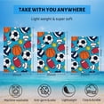 thumbnail image 5 of GZHJMY Beach Towel for Women Girls, Ball Games Basketball Football Bath Towel, Oversized Lightweight Sport Towel, 31x63 Inch, 5 of 7