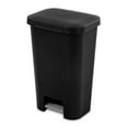 thumbnail image 3 of Sterilite 11.9 Gal Rectangle Step On Trash Kitchen Wastebasket (4 Pack), 3 of 10