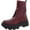 Burgundy Leather, variant on Franco Sarto Womens Margey 2 Suede Lug Sole Mid-Calf Boots