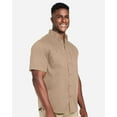 thumbnail image 2 of Harriton M585 Men's Advantage IL Short Sleeve Work Shirt-Khaki-4XL, 2 of 6