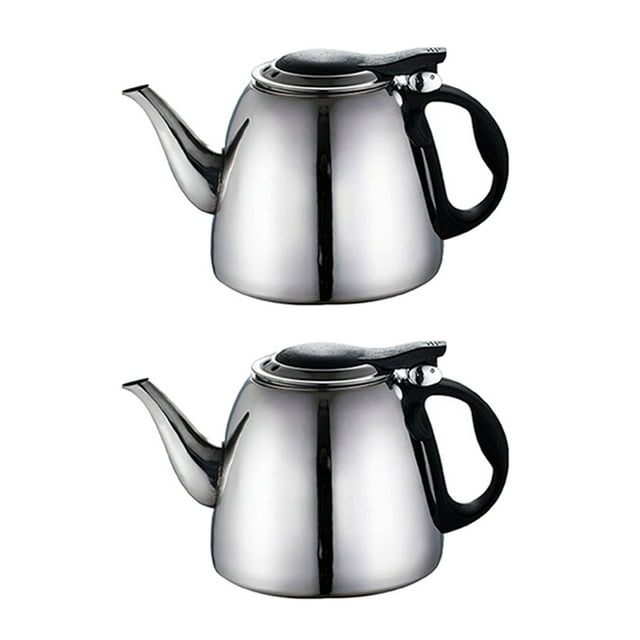 2X 1.2L Tetera de Cocina de Inducción Herramientas Creativas de Cocina Hervidor de Agua de Acero Inoxidable Hervidor de Café de Fondo Plano