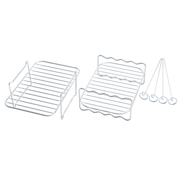 Stainless Steel Air Fryer Rack, Dual Basket Compatible, Optimal Air Circulation, Upgrade Your Meal Prep, Double Basket Air Fryers