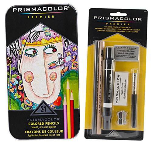 24pcs/Set Deli Kids 2B Sketch Pencil White Colour Eraser Correction Rubber 