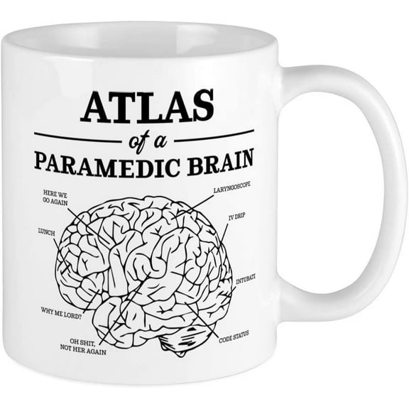 Atlas Of A Paramedic Brain Ceramic Coffee Mug, Tea Cup 11 oz