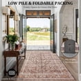 thumbnail image 5 of 8x10 Large Bedroom Rug for Living Room Traditional Oriental Print Stain Resistant Non-Shedding Washable Non-Slip Carpet for Office/Kitchen (Beige), 5 of 9