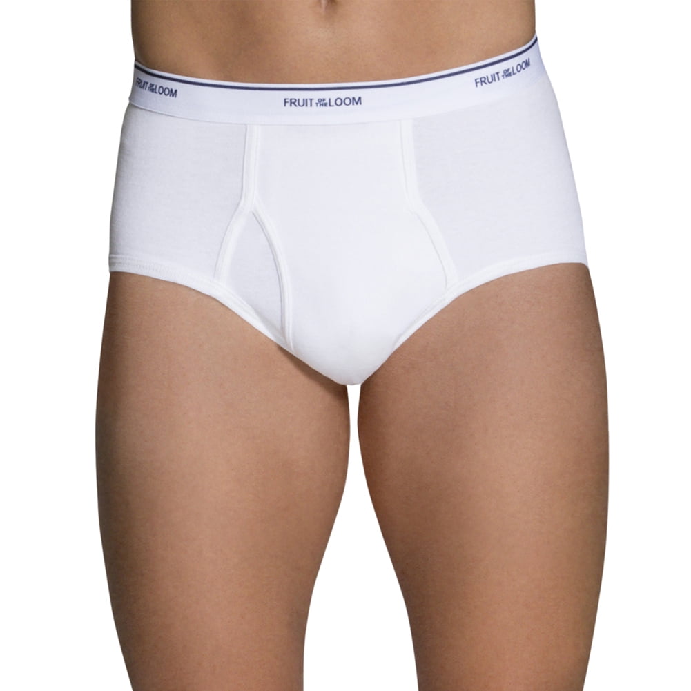 Fruit of the Loom Men's White Briefs 9-Pack 100% Cotton Sizes XL