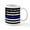 White, variant on CafePress - Horizontal Style Police Flag Mugs - 11 oz Ceramic Mug - Novelty Coffee Tea Cup
