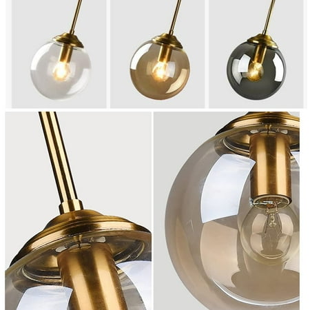 Globe Pendant Lights 1 Light Mid Century Modern Hanging Vintage Kitchen Island Lighting Single Head Glass Ceiling Lamp For Bedroom Living Room Dining Bar Clear Canada Globe Pendant Lights 1 Light Mid, Mid Century Modern Kitchen Island Lighting