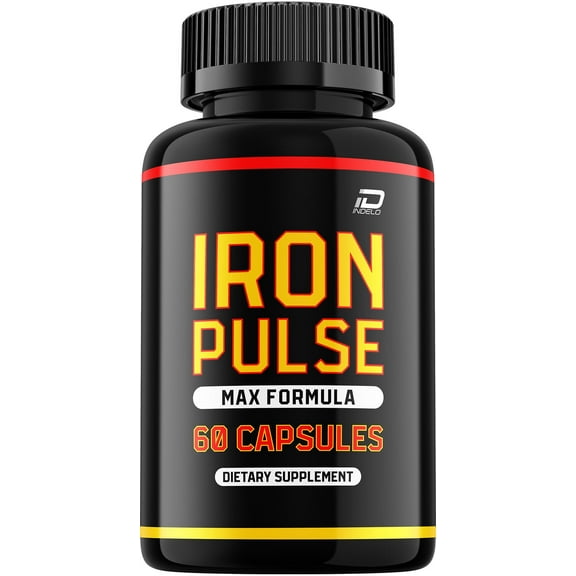 IronPulse Capsules – Iron Pulse Vitamin Complex Pills, Energy, 1 Pack, 60 Capsules