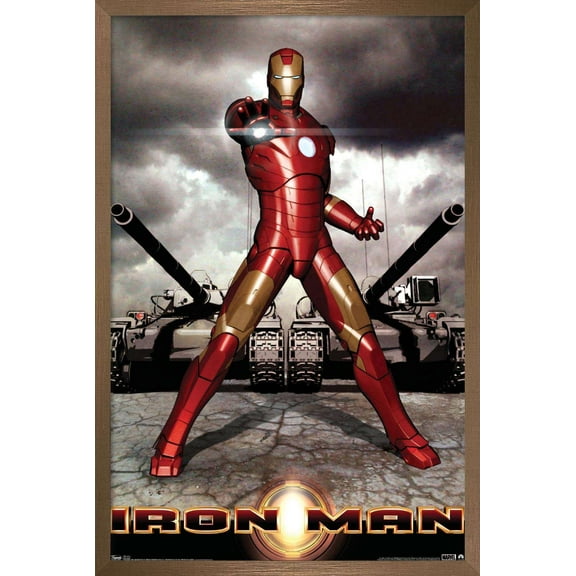 Marvel Cinematic Universe - Iron Man - Tanks Wall Poster, 14.725" x 22.375", Framed