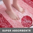 thumbnail image 3 of Evlmd Burgundy Bathroom Rugs Mat, Large Bath Rug for Bathroom Floor Non-Slip, Super Elastic Soft Easier to Dry Bath Shower Mat Runner, Machine Washable Bath Mat, 20" x 24" Contour Rug, 3 of 7