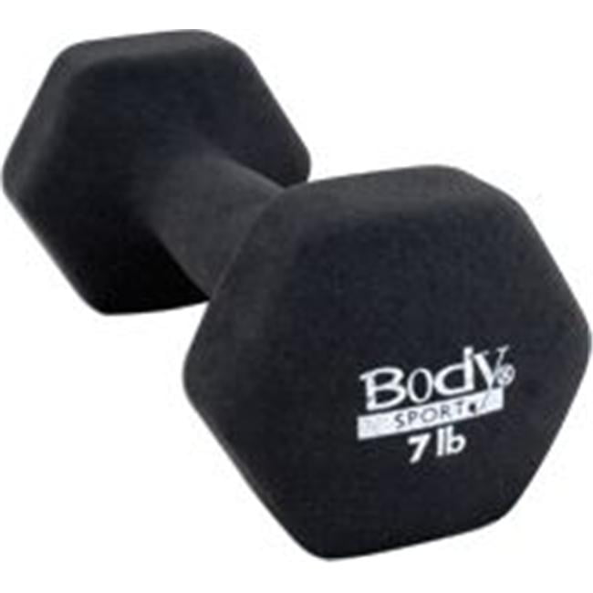 Body Sport Rubber Encased Hex Dumbbell 80-Pound BDSRSDB80