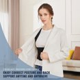 thumbnail image 3 of "Adjustable Posture Corrector for Adults & Students - Breathable Back Brace for Improved Sitting & Standing Posture", 3 of 4
